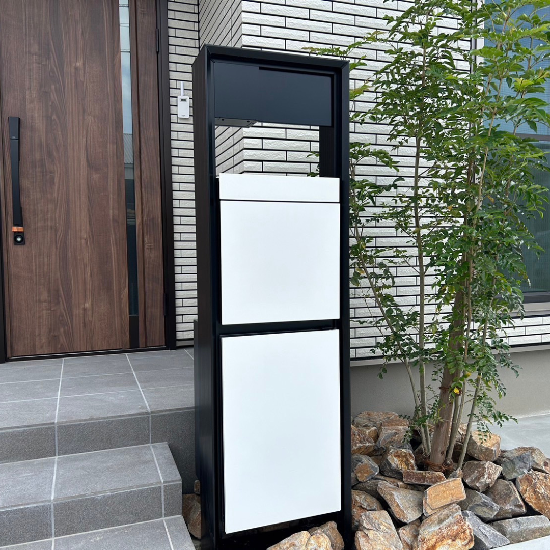 施工事例　機能門柱　外構