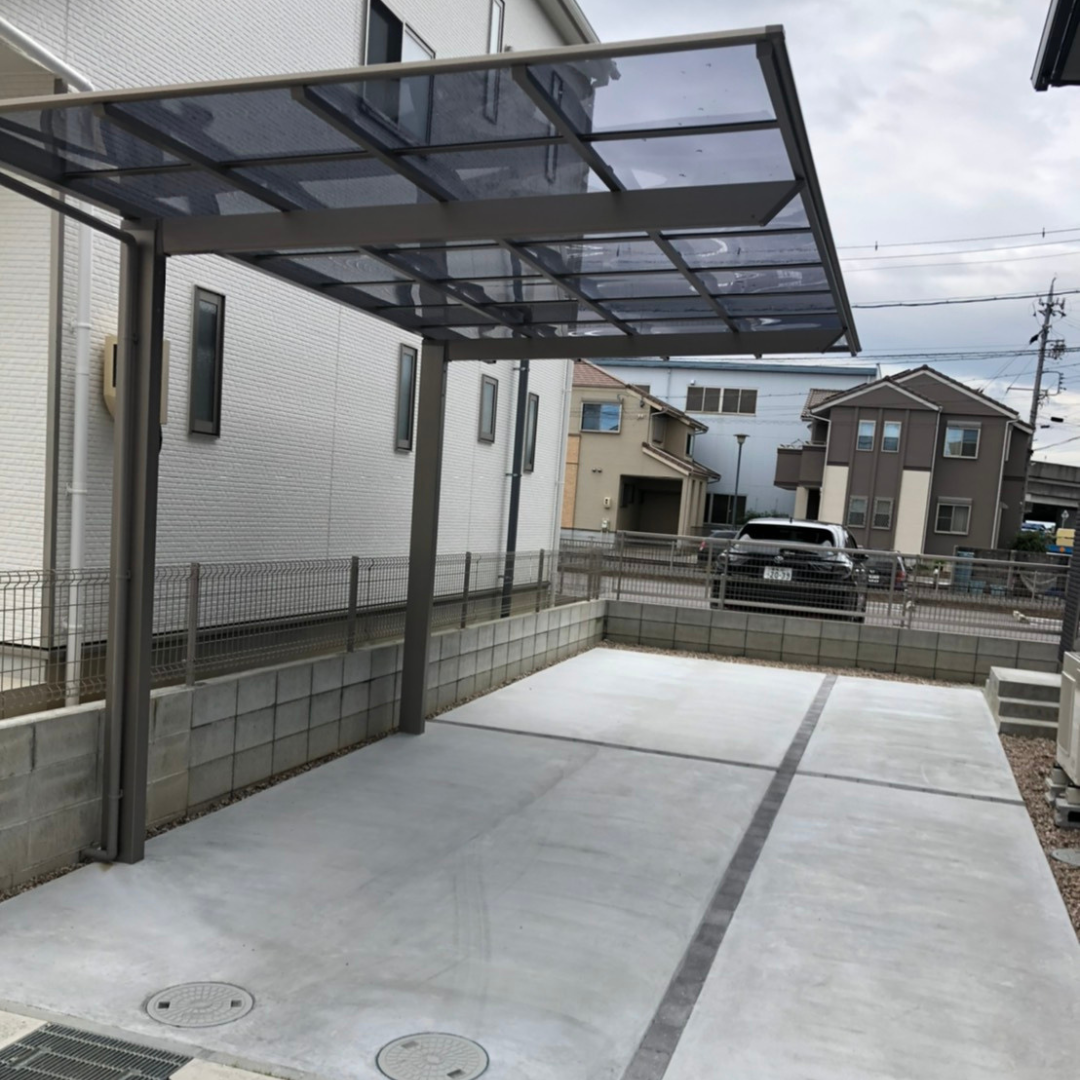 施工事例　カーポート　外構
