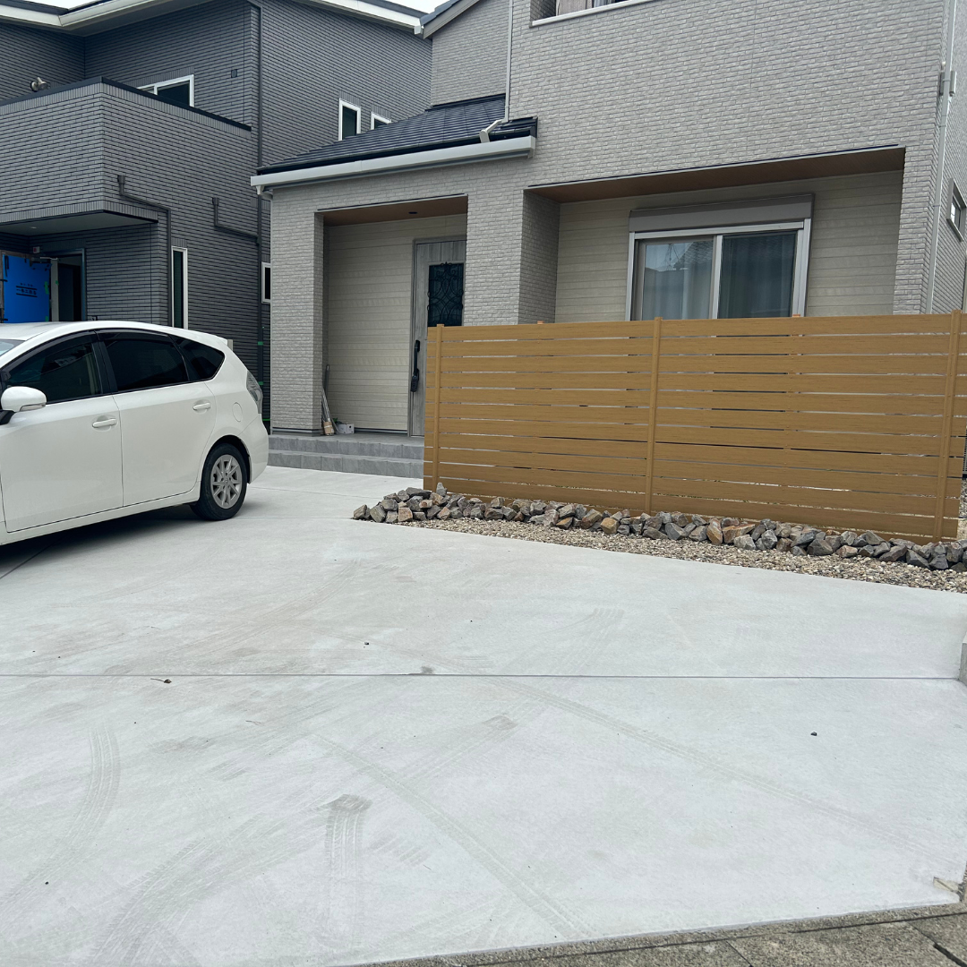 施工事例　目隠しフェンス